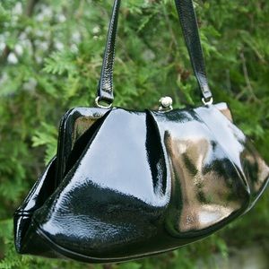 Black Leather HOBO Shoulder Bag